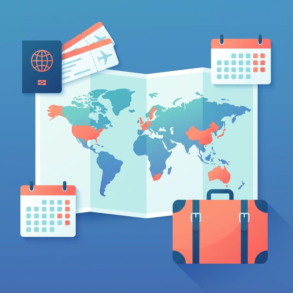Travel planning illustration